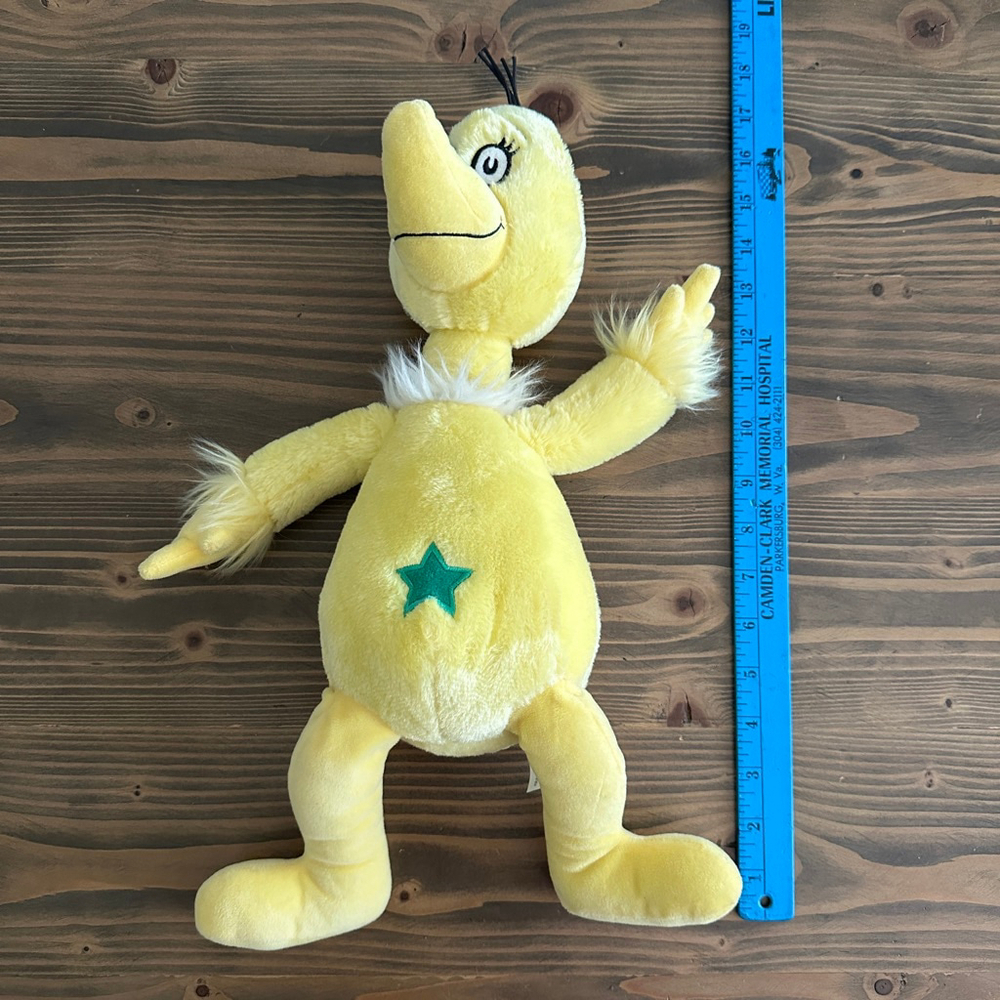 Kids Kohl's Cares Yellow Sneetches Stuffed Animal Plush 18” Dr. Seuss Teacher